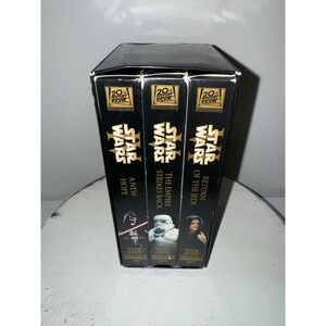 STAR WARS TRILOGY: RETURN OF JEDI / EMPIRE STRIKES BACK / NEW HOPE 3-VHS BOX SET